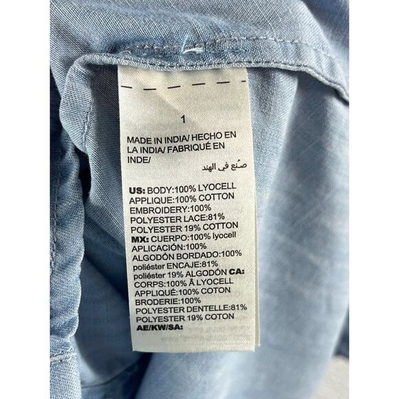 Chico's 3 Piece Clothing Lot Tops Blouses Size 1 Medium Career Casual Blue - Picture 10 of 16